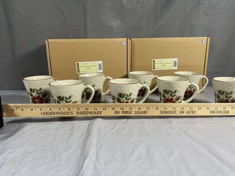 Longaberger Holiday Mugs