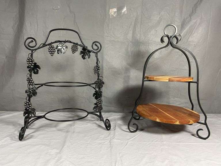 Decorative Metal Serving Racks