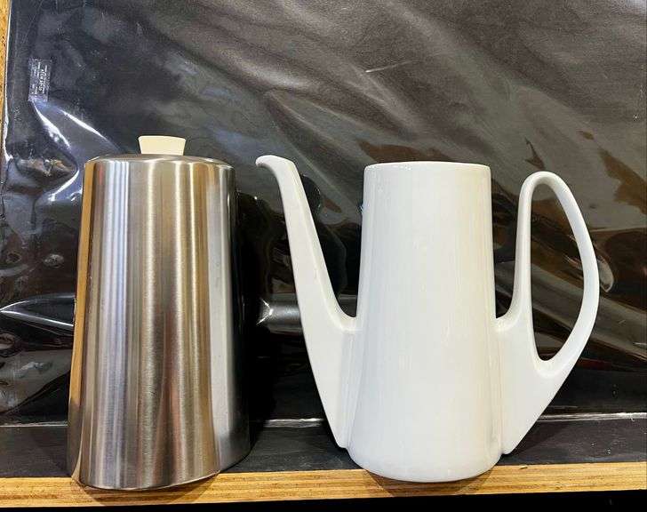MCM Vintage Bauscher Weiden Pot with SS Cover and Lid- Fabulous!
