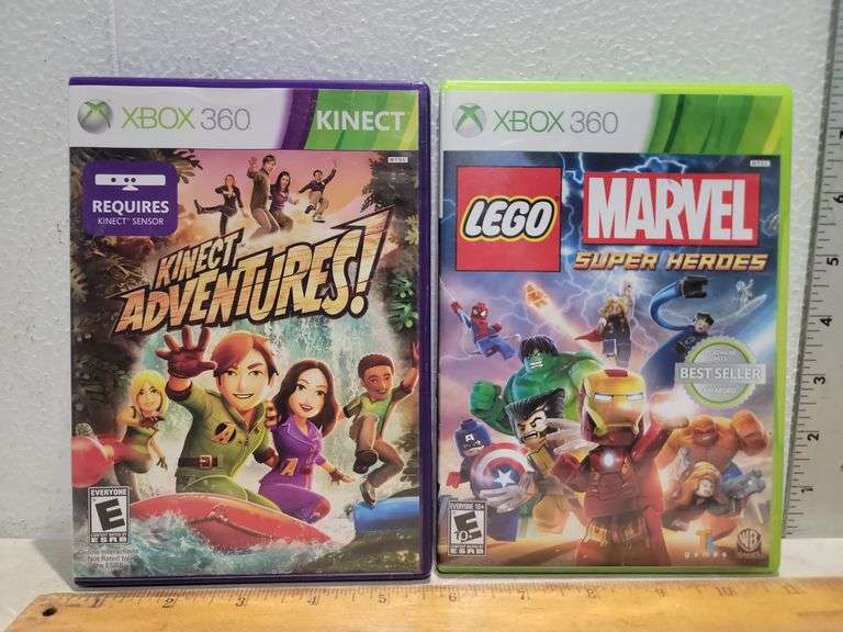Xbox 360 Games Kinect Adventures & Lego Marvel Super Heroes - Auction Ohio