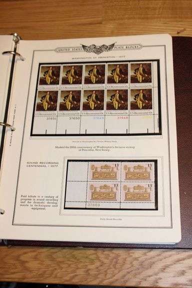 1977 Washington at Princeton & Sound Recording Centennial 13¢ Plate Blocks – U.S. Stamp Page