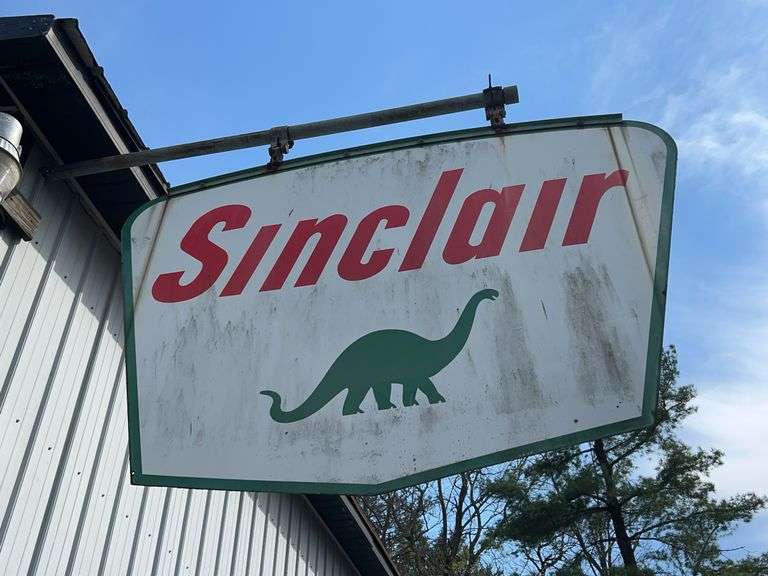 Porcelain Double Sided Sinclair Sign - Auction Ohio