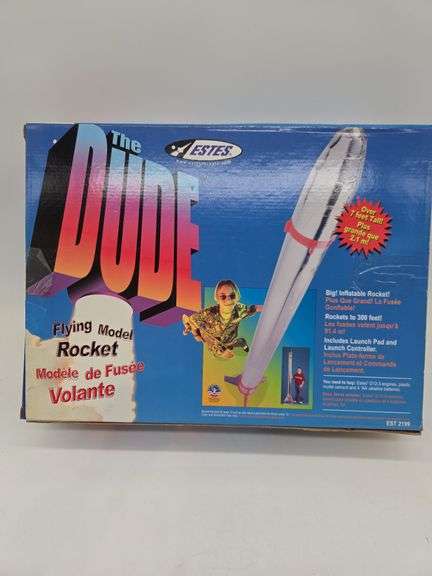 The dude flying model rocket new inbox - Auction Ohio