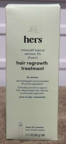 **NEW** HERS Minoxidil 5% Topical Aerosol Foam Hair Regrowth Treatment for Women