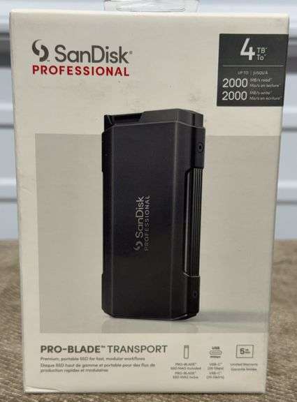 **NEW/SEALED** SanDisk 4TB Professional PRO-BLADE TRANSPORT