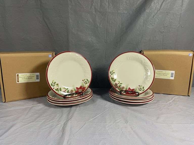 Longaberger Pottery Holiday Plates