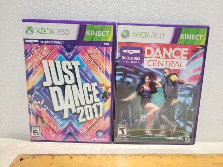 Xbox 360 Games Kinect Dance Central & Kinect Just Dance 2017 - Auction Ohio