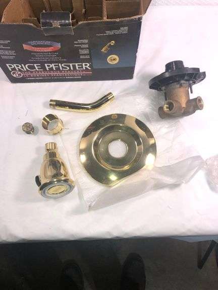 Price Pfister Polished Brass Shower Set