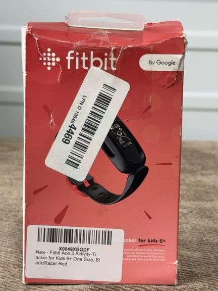**OPEN BOX/APPEARS NEW** Fitbit Ace 3 Activity Tracker for Kids - Black/Red