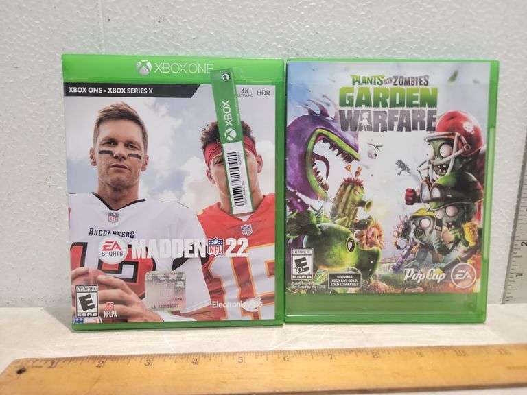 Xbox One Games Madden 22 & Plants & Zombies Garden Warfare - Auction Ohio