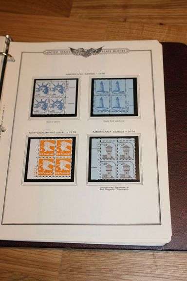 1977 Americana Series Plate Blocks – “Root of Democracy” 2¢–4¢ U.S. Stamp Sets