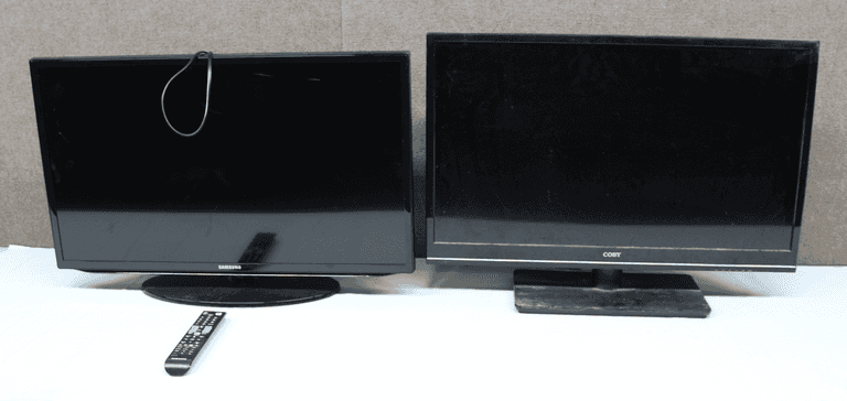 Two Working TVs: Coby 32-Inch & Samsung 32-Inch with Remote Included ...