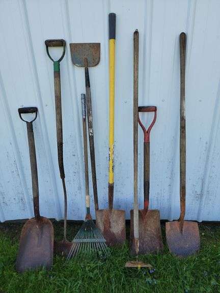 8 Ct. Yard Tools-Rake, Shovels, Hoes, Etc.