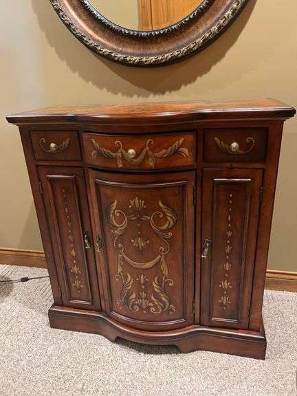 Stenciled Console Table