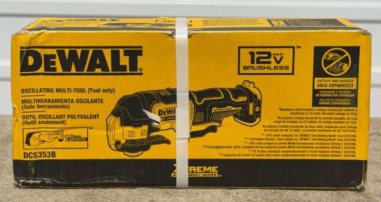 **NEW** DEWALT DCS353B 12V MAX* Brushless Cordless Oscillating Multi-Tool (Tool Only)