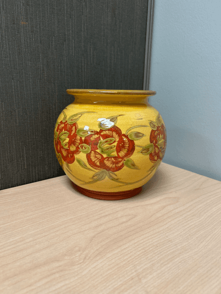 Signed Fohr Keramis Art Pottery Vase – Hand Painted Floral, France