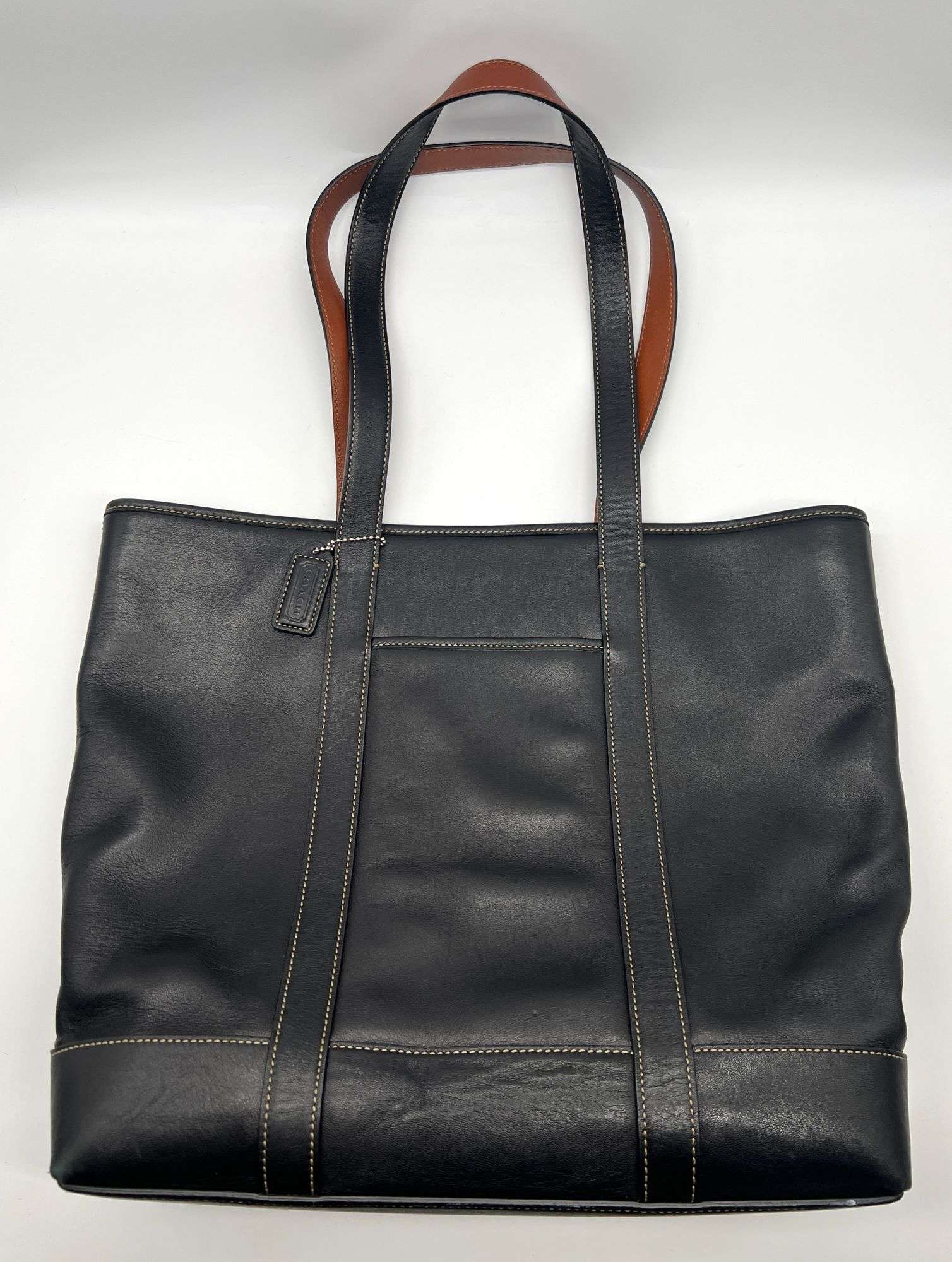 Coach Black Leather Tote - Auction Ohio