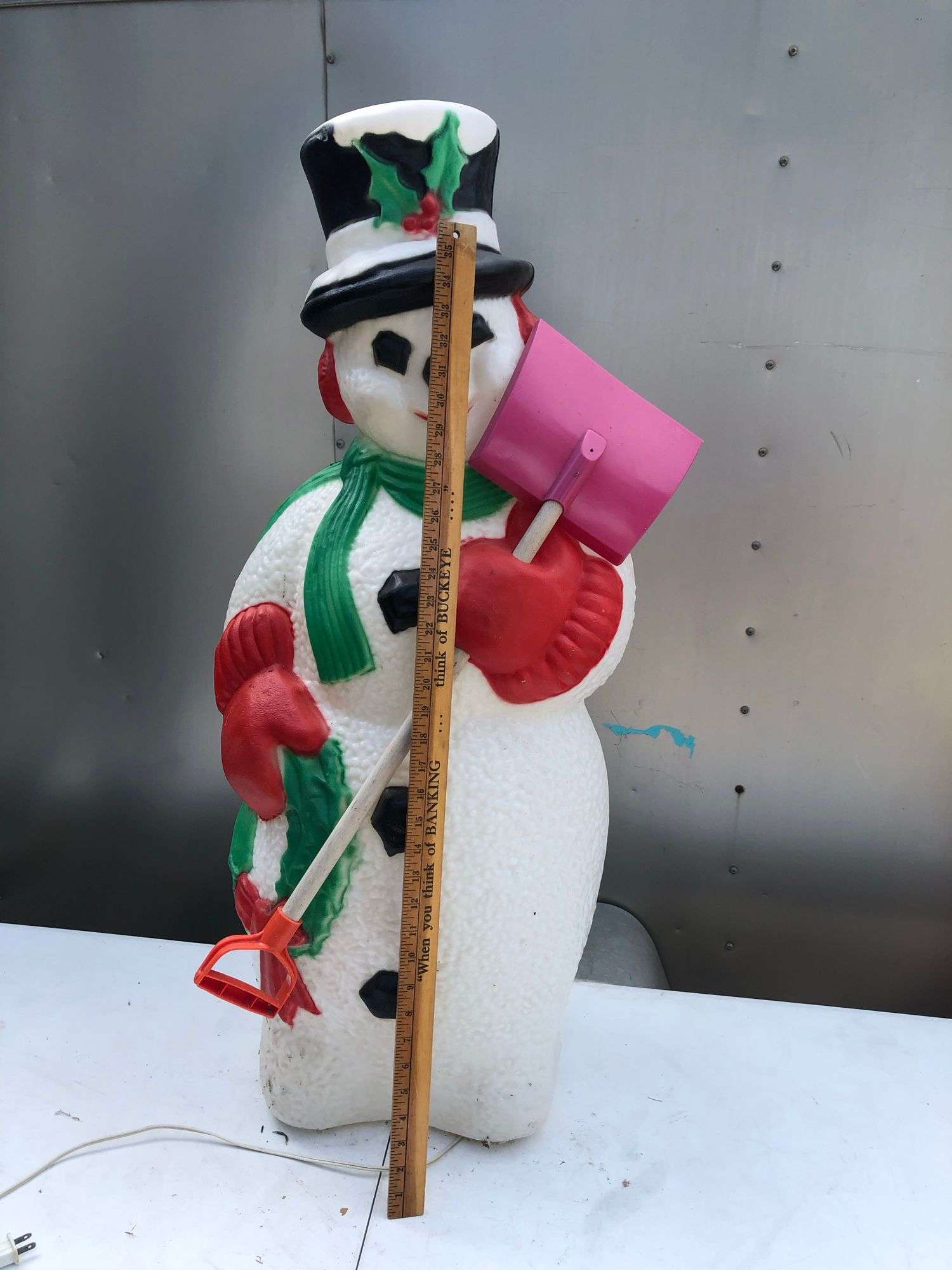 Vintage TPI Blow Mold Snow Man - Auction Ohio