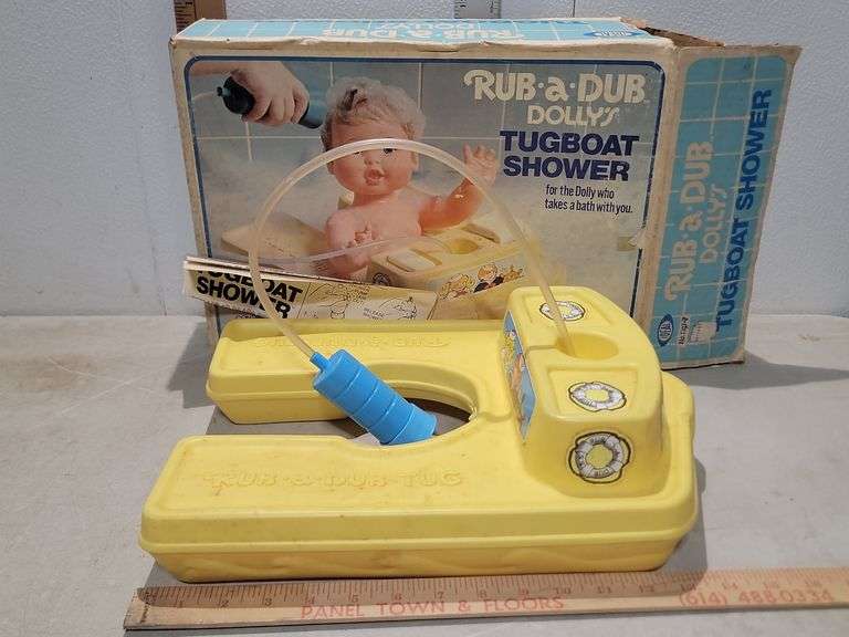 1975 Ideal Rub-A-Dub Dollys Tugboat Shower