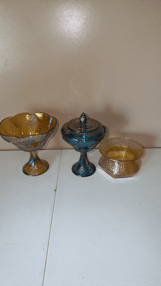 Set of Three Glass Bowls