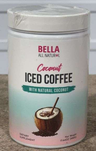 **NEW** Bella All Natural Coconut Iced Coffee Powder - Expiration Not Visible