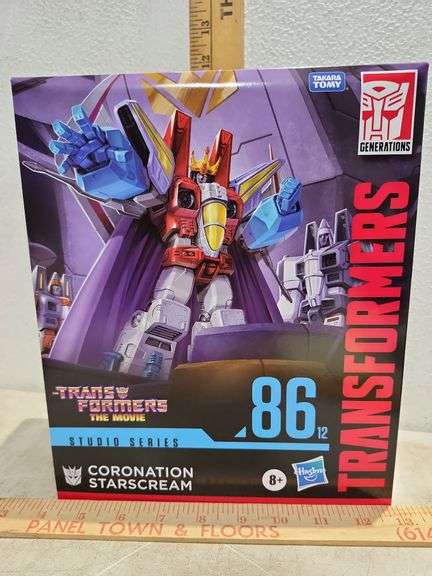 New In Box 2022 Transformers Studio Series 86-12 Coronation Starscream Leader Class Action Figure