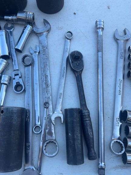 Snap-On Wrenches, Ratchets, and Assorted Sockets
