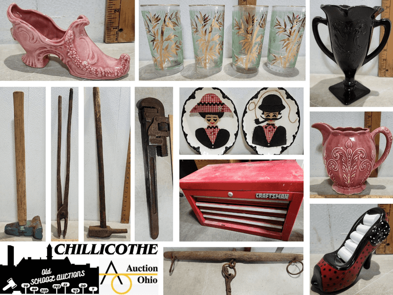CHILLICOTHE: Blacksmith Tools, Craftsman Toolbox, Coins, Collectibles, & More