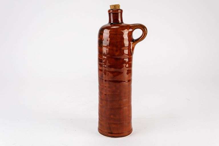 Calling Wine Lovers!  A Vintage Newberry Wine Natural Cherry Table Wine Glazed Bottle!