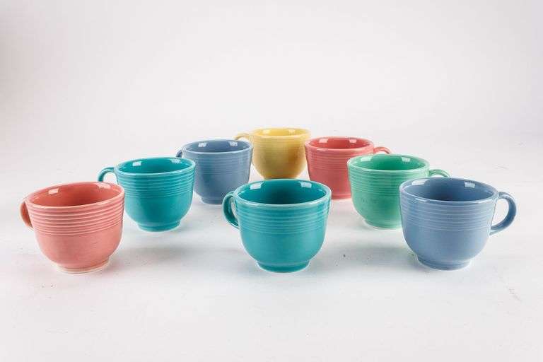 Set of 8 Fiestaware Cups