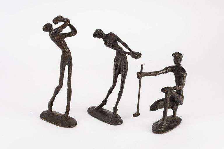 Three Expressionist Golf Sculptures