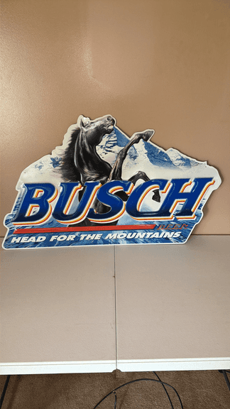 Busch Beer Advertising Sign