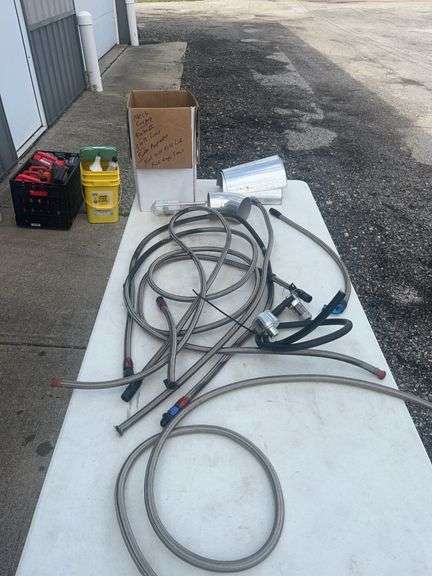 Braided Steel Hoses, Aluminum Piping, and Fittings