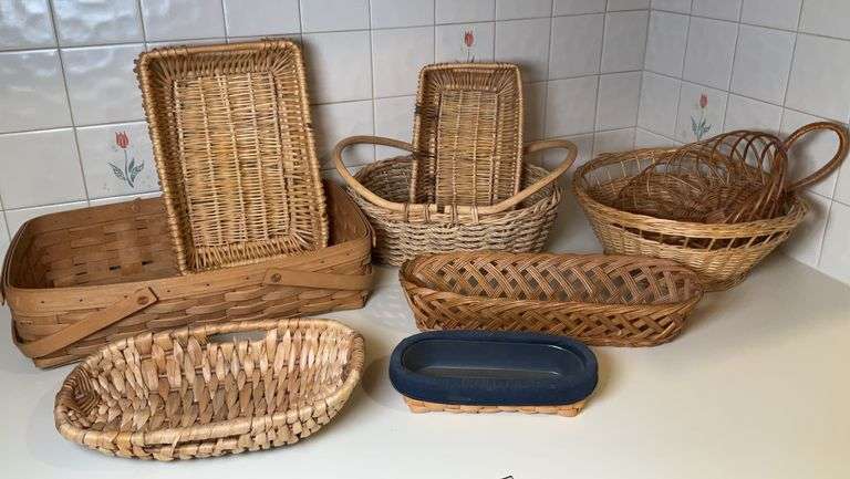 Basket Collection Includes a Vintage Longaberger Basket