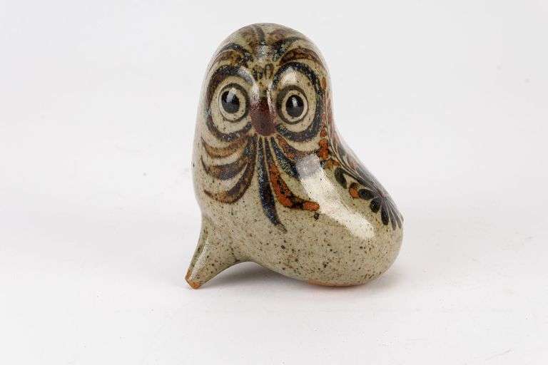 A Vintage Mexican Folk Art Pottery Owl!