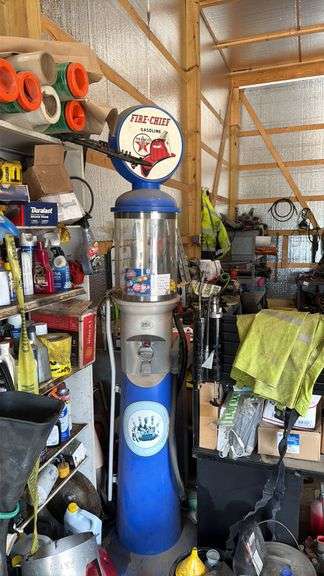 Fire Chief Gasoline Gumball Dispenser