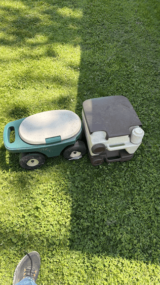 Garden Cart, and Portable Toilet
