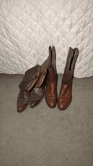 Pair of Brown Cowboy Boots