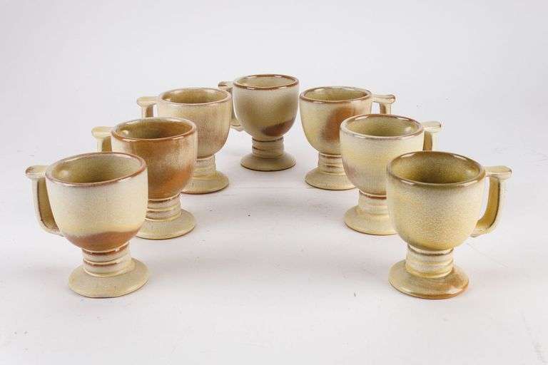 Vintage Frankoma Footed Mugs