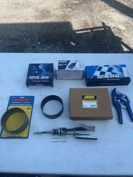Automotive Engine Tools and Components Lot Including ARP, Total Seal, and JEGS