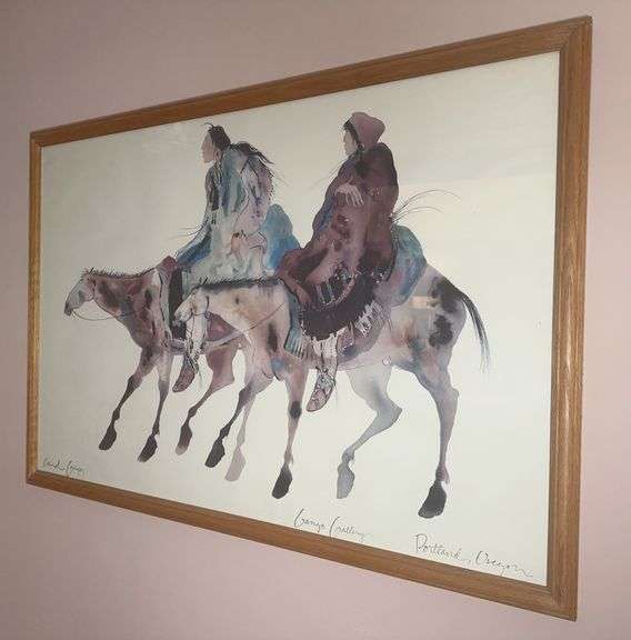Large Framed Print of “The Guardians” by Carol Gregg, Signed