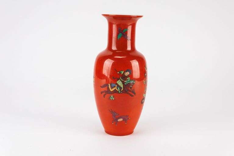 Vintage Seymour Mann "Persian Hunter" Vase
