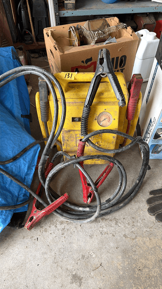 Yellow Battery Charger with Cables