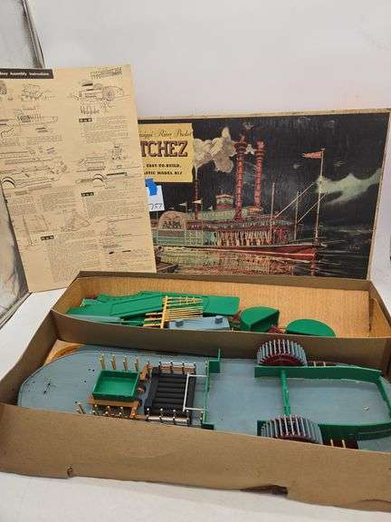 Vintage, the mississippi river packet naches model in original box ...