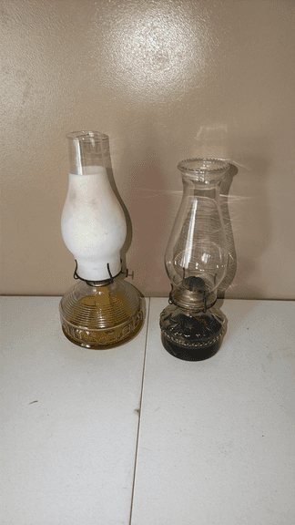 Pair of Oil Lamps