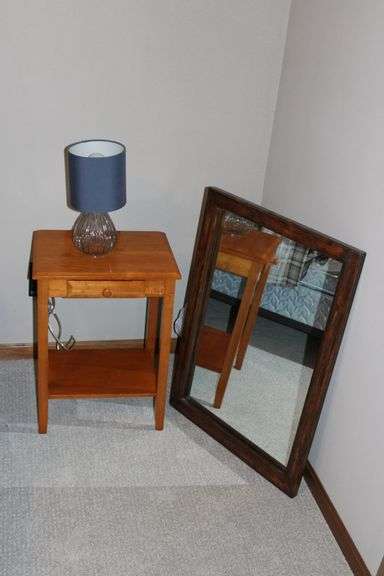 Lamp, Table & Mirror