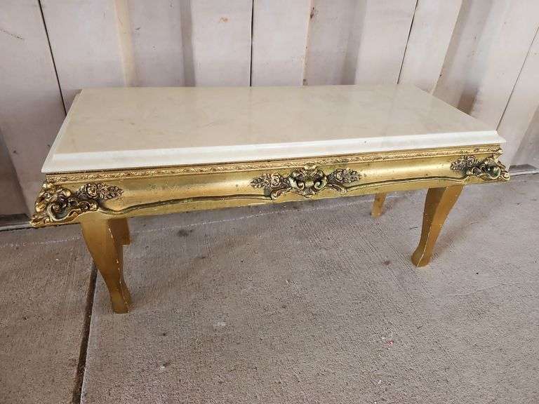 Marble Top Decor Stand 32"X13"X14"