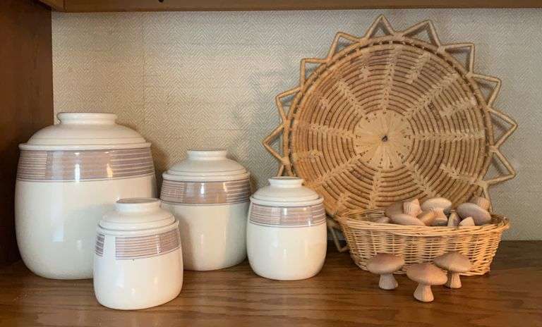 Mikasa “Tracings” Canisters and  More