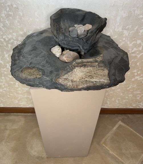 Electric Water Fountain with Pedestal