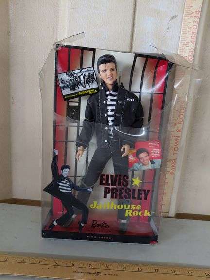 2009 Barbie Elvis Presley Jailhouse Rock Pink Label, Box Has Damage